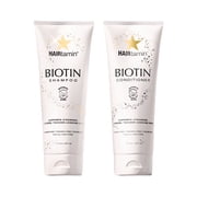 HAIRtamin  Biotin & Botanicals Shampoo & Conditioner Set | Nourishing Duo for Stronger, Thicker-Looking Hair | 7 fl oz