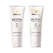 HAIRtamin® Biotin & Botanicals Shampoo & Conditioner Set | Nourishing Duo for Stronger, Thicker-Looking Hair | 7 fl oz