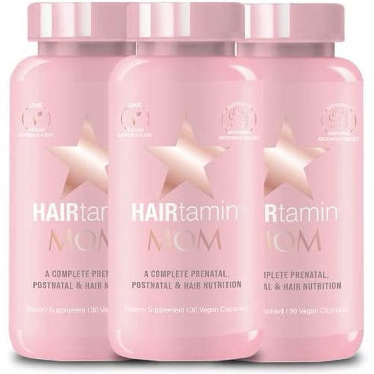 HAIRtamin MOM Vegan Prenatal & Postnatal Multivitamin with Probiotics