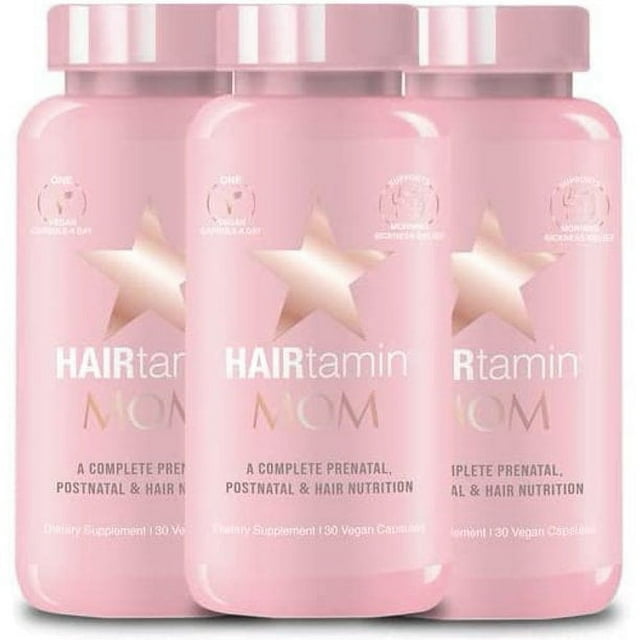 HAIRtamin MOM Vegan Prenatal & Postnatal Multivitamin with Probiotics