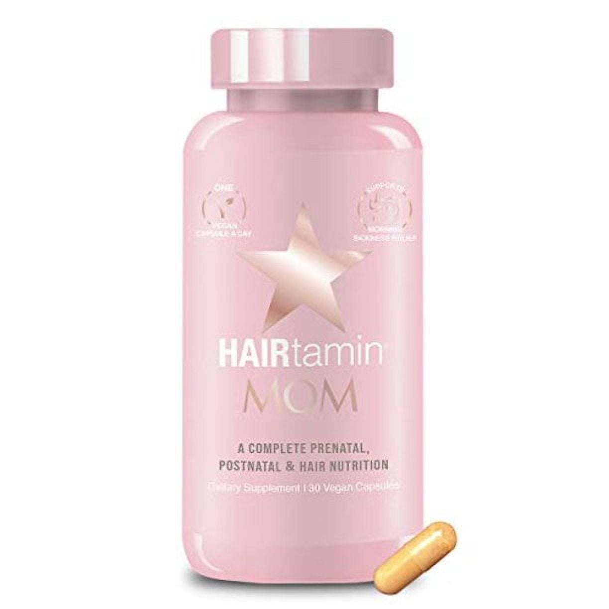 HAIRtamin MOM Vegan Prenatal & Postnatal Multivitamin with Probiotics Biotin & Vitamin A, C