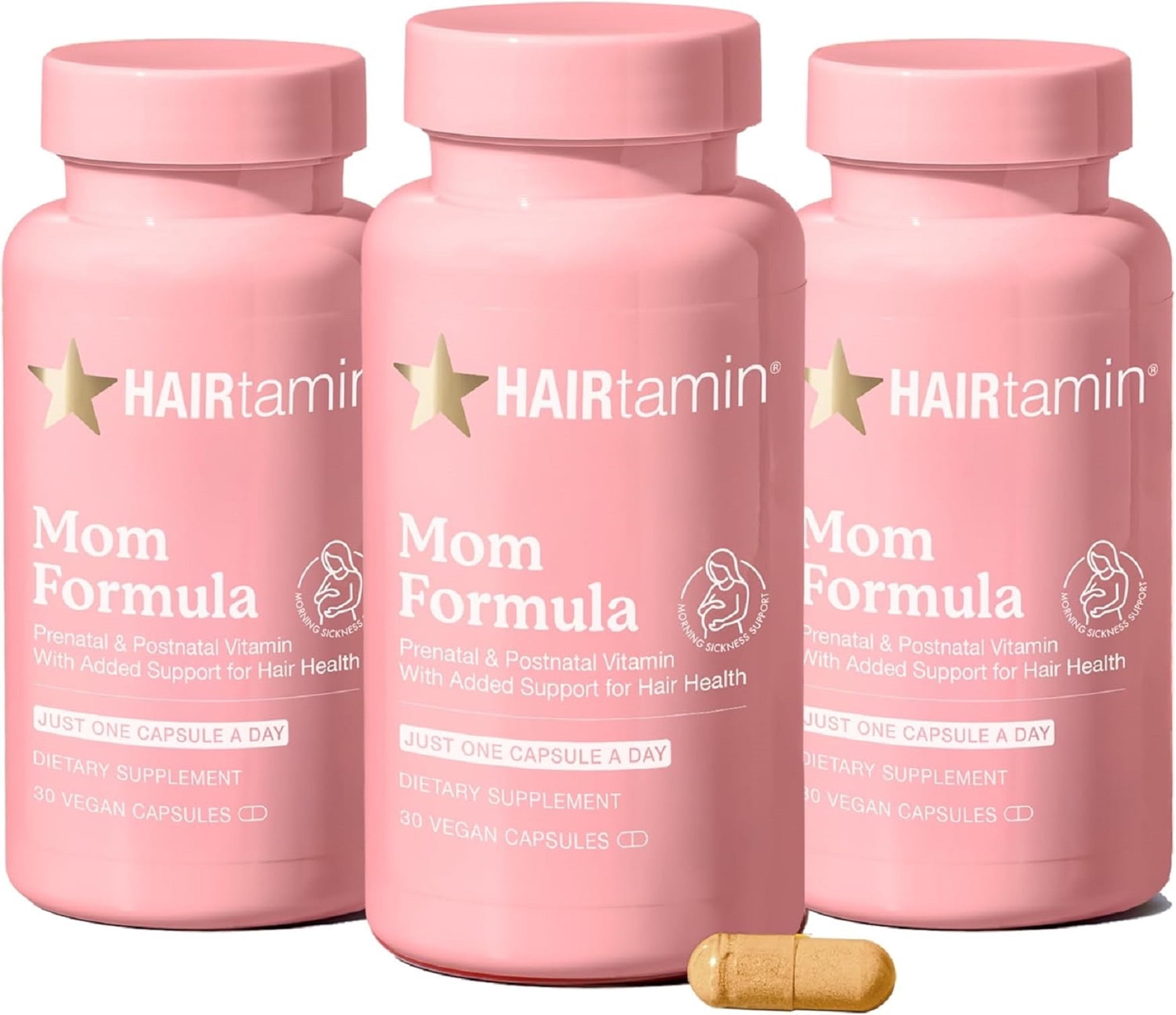 HAIRtamin MOM Prenatal & Postnatal Hair Growth & Wellness Support 90 Count (3 - pack)
