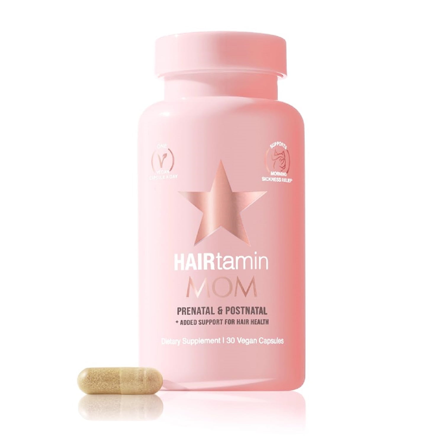 HAIRtamin MOM  Prenatal & Postnatal Hair Growth & Wellness Support  30 Count (1 Pack)