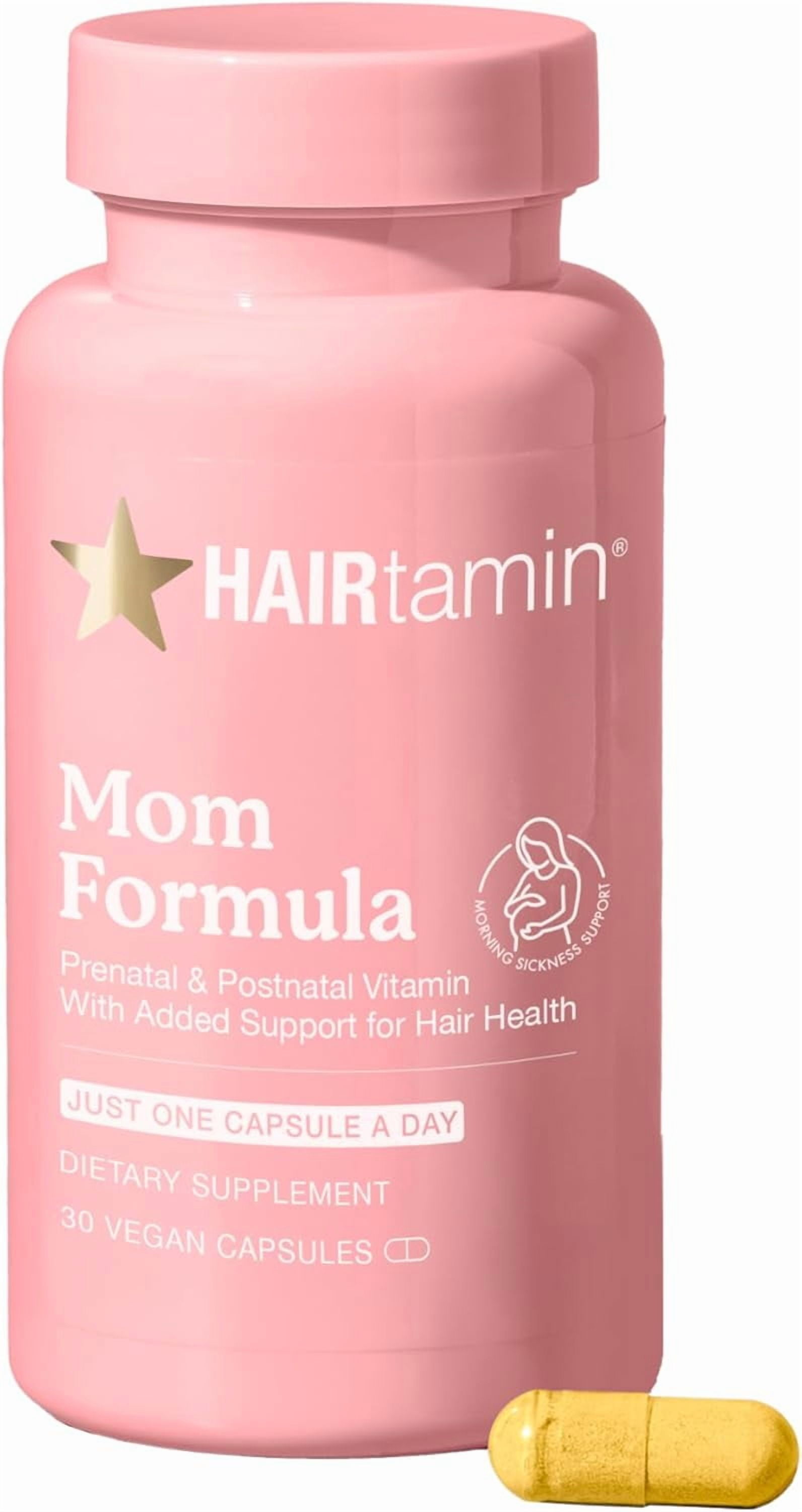 HAIRtamin MOM Prenatal & Postnatal Hair Growth and Wellness Support Supplement 30 Capsules (1-Month Supply)