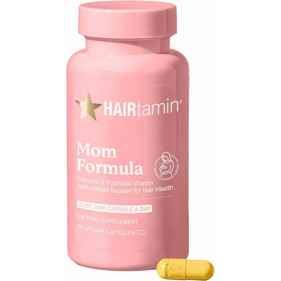 HAIRtamin MOM – Prenatal & Postnatal Hair Growth and Wellness Support Supplement – 30 Capsules (1-Month Supply)