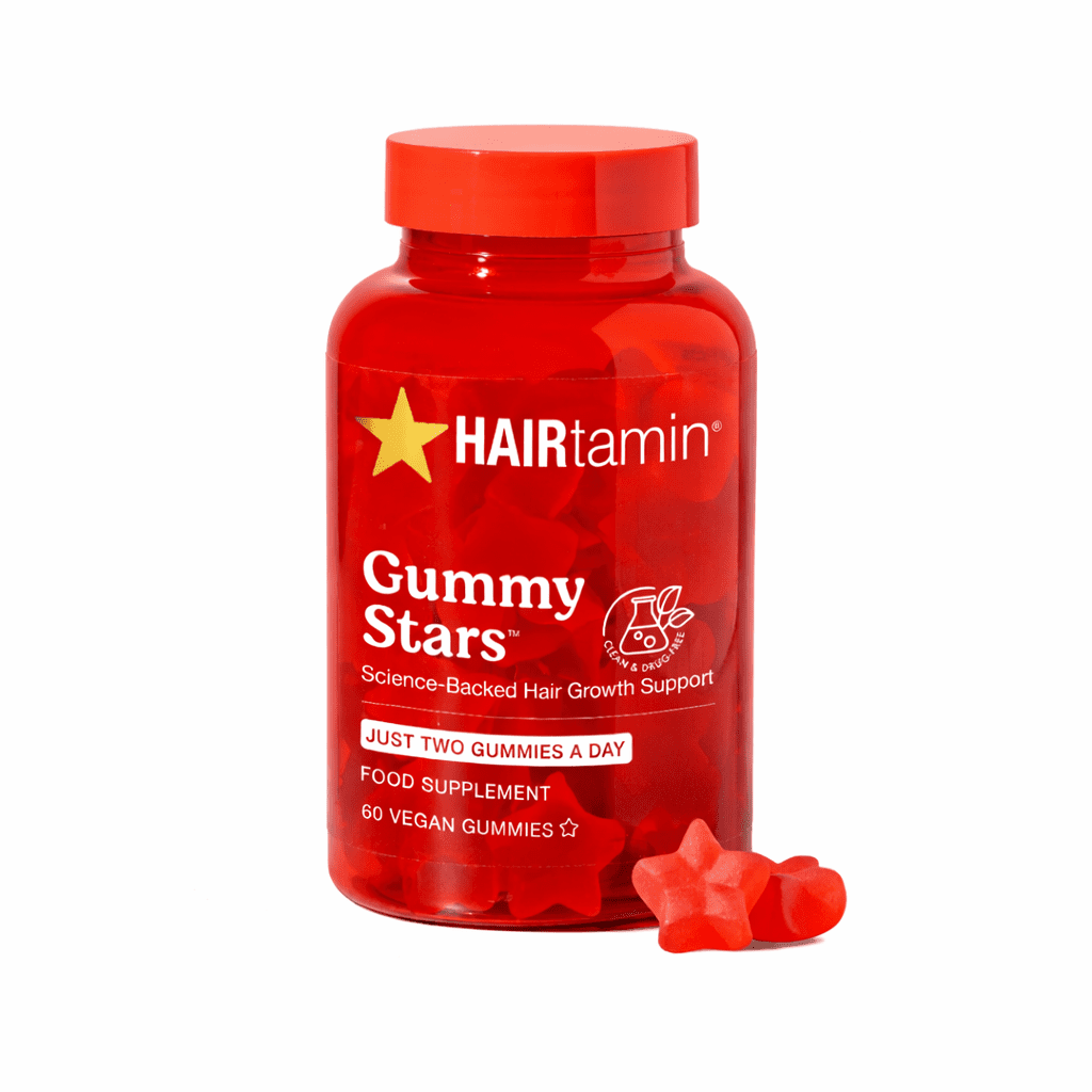 HAIRtamin® Gummy Stars – Hair Growth Gummies with Biotin for Stronger, Longer, Thicker-Looking Hair (1 Pack)