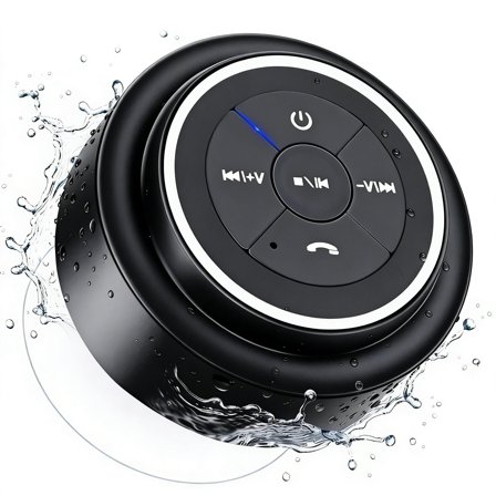 HAISSKY Bluetooth Shower Speakers, Portable Wireless Speaker with Suction Cup, IP67 Waterproof Speaker Pairs Easily to Phones, Tablets, Computer, Gift for Men & Women