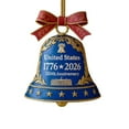 thumbnail image 1 of HAITIANS USA 250th Anniversary Bell Ornaments, 2025 Christmas Tree Hanging Decorations, 2d Vintage Christmas Ornaments, Acrylic Hanging Bell For Patriotic Holidays Home Garden Party, 1 of 5