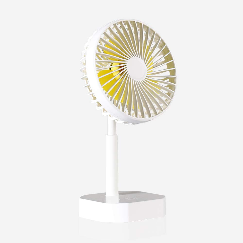 HAITRAL USB Powered Fan  Adjustable 30 Tilt, 3 Speeds, Whisper Quiet, Portable Cooling Fan for Home, Office, Table, Desk (LT-CSS02-W)