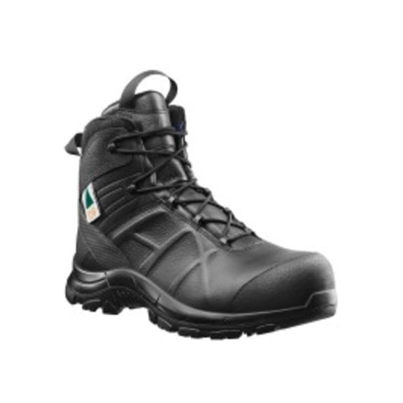HAIX Black Eagle Safety 55 Mid, Side-Zip, Women's Boots, Black, 8 Medium