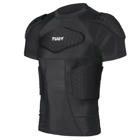 HAIYUE Men Protective Full-Body Jersey padded compression shirt football Chest Protector for Football of size L