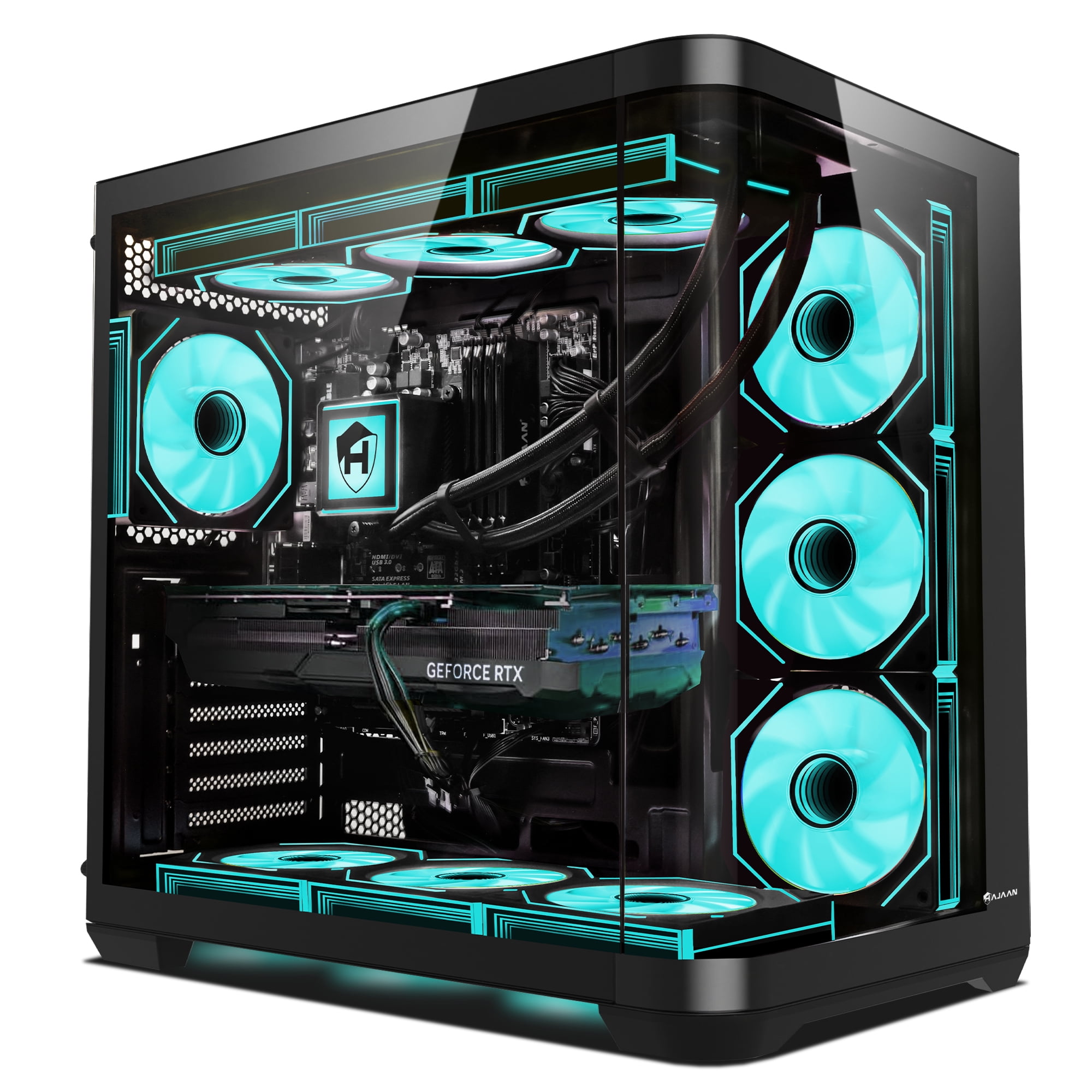 HAJAAN PhantomX Gaming PC Desktop – AMD Ryzen 7 7700 Processor, NVIDIA ...