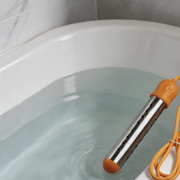 HAJAGP 2500W Immersion Water Heater for Summer, Automatic Shut Off Boiler, Portable Thermostat for Bath Tub Pool Camping