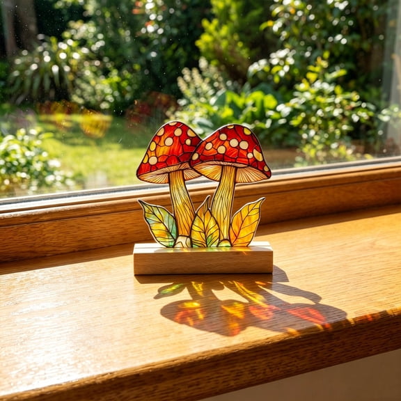 HAJAGP 2D Flat Floral Display Table Desktop Ornament Flower Scenery Decor for Home Office Gift