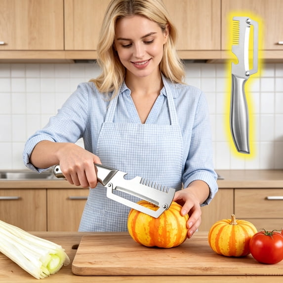 HAJAGP Multi Functional Peeler, Sturdy Stainless Steel Kitchen Gadget, Mother's Day Gift and Spring Cooking