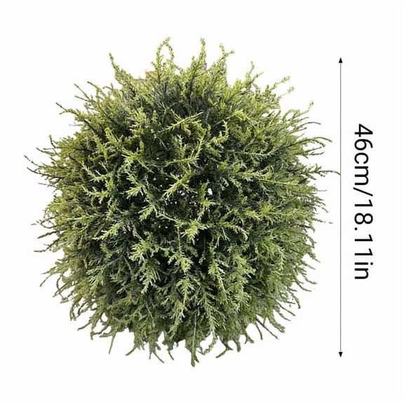 HAJAGP Simulation Grass Milan Grass Decoration Topiary Pines Needle Grass Artificial Evergreens Cyprus Ball Style D