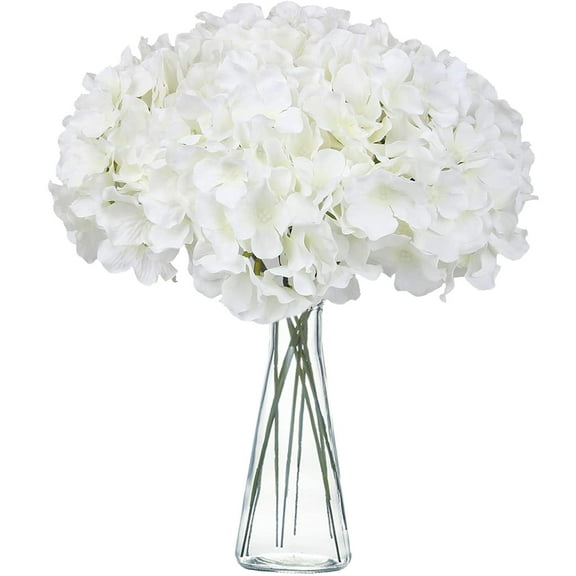 HAJAGP White INS Style Hydrangea Artificial Flower Bouquet for Spring/Summer Home Table Decoration