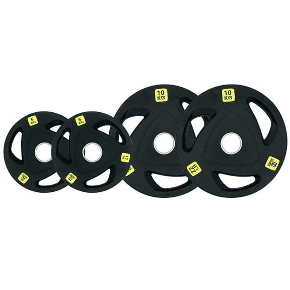 HAJEX 2" Rubber Bumper Weight Plates 66Lb, Set