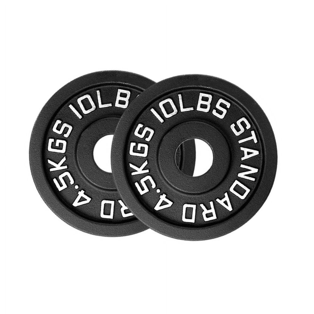 HAJEX Cast Iron Olympic Weight Plate (2-inch)- 10LB x 2, Pair