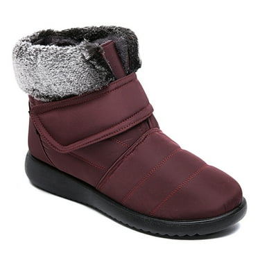 HAJINK Womens Snow Boots Warm Waterproof Comfortable Slip on Outdoor Winter Shoes