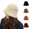 thumbnail image 1 of HAJWOH Bucket Hats For Woman Hat Autumn and Winter Warm Knitted Fisherman's Hat, Large Head Circumference, 1 of 4