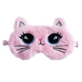 thumbnail image 1 of HAJWOH Cute Animal Sleep Mask Soft Plush Sleeping Mask Lovely Cartoon Cat Kitty Eye Blindfold for Women Girls Nap Night Sleeping, Pink, 1 of 4