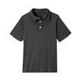 thumbnail image 1 of HAJWOH Girl Uniforms Tops for School Short Sleeve Uniforms Dressy Casual Button Uniform Shirts 2025 Summer New with Collar Golf Polo Shirt Comfortable Clothes Dark Gray 7-8 Years, 1 of 5