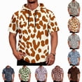thumbnail image 1 of HAJWOH Men Leopard Printed Hooded Tank Top Muscle Short Sleeve Fishing Quick Dry Hoodies Summer Beach Soft Gym Shirts, 1 of 6