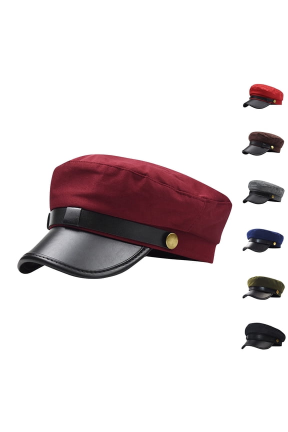 Men's And Women's Cap Vintage Beret Cap Flat Top Comfortable Breathable Cap