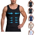 thumbnail image 1 of HAJWOH Men's Body Shaper Slimming Shirt Tummy Vest Thermal Compression Base Layer Slim Muscle Tank Top Shapewear, 1 of 4