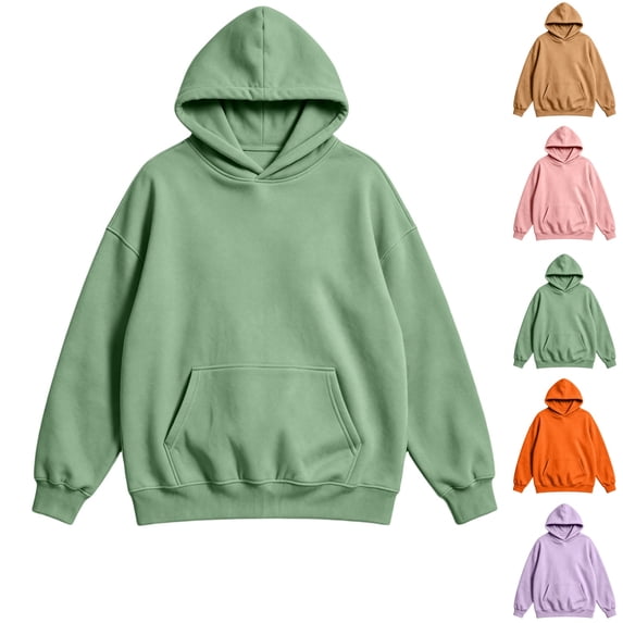 HAJWOH Men's Pullover Hoodie with Dropped Shoulder Sweatshirt Classic Loose Pullover Sweatshirts with Pocket