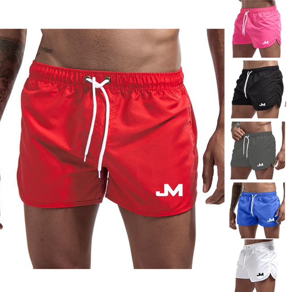 HAJWOH Men's Shorts Pants Casual Swimwear Lining Breathable Beach Shorts for Swimming & Running