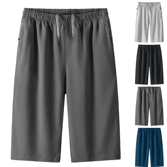 HAJWOH Mens Casual Shorts Drawstring Summer Stretch Athletic Workout Basketball Shorts