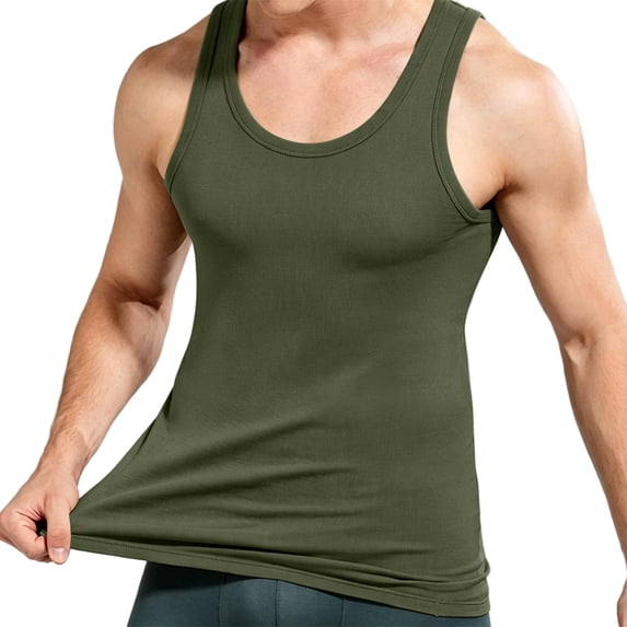 HAJWOH Mens Tank Tops S Summer Beach Vacation Sleeveless Shirt Muscle Gym Workout Athletic Tank Tops