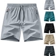 thumbnail image 1 of HAJWOH Mens Workout Athletic Shorts Quick Dry Hiking Shorts Lightweight Sports with Zip Pockets, 1 of 4