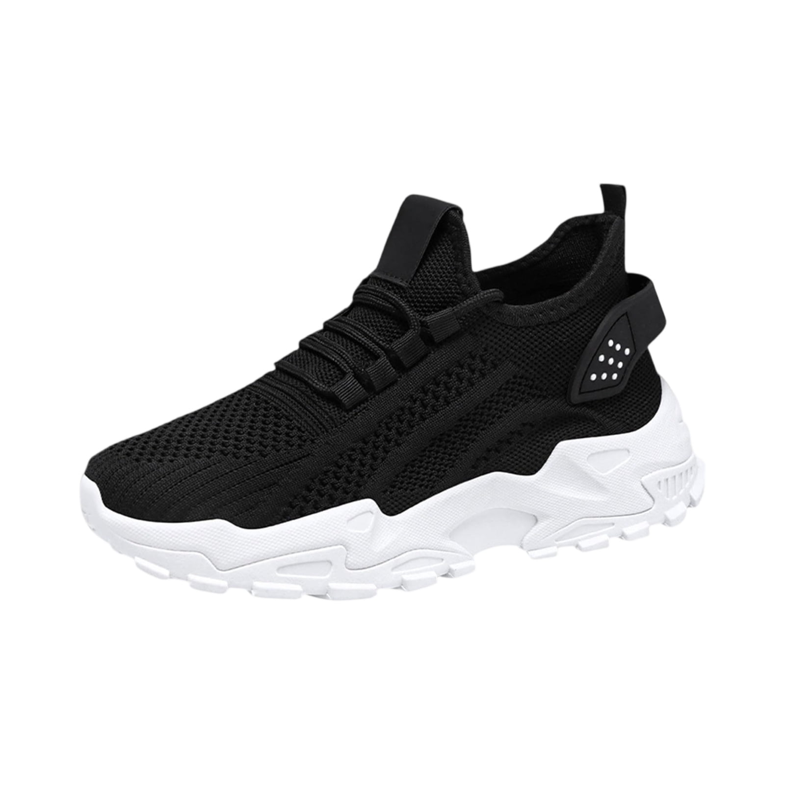 HAJWOH Orthopedic Dress Shoes for Women Arch Support Non Slip Slip on Nurse Shoes Lightweight Mesh Stretch Hiking Shoes Soft 2026 New Foam Shoes Black 36