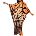 thumbnail image 1 of HAJWOH Plus Size Kaftan Dress Batwing Sleeve V Neck Lightweight Summer Beach Cover Up Loungewear, 1 of 5