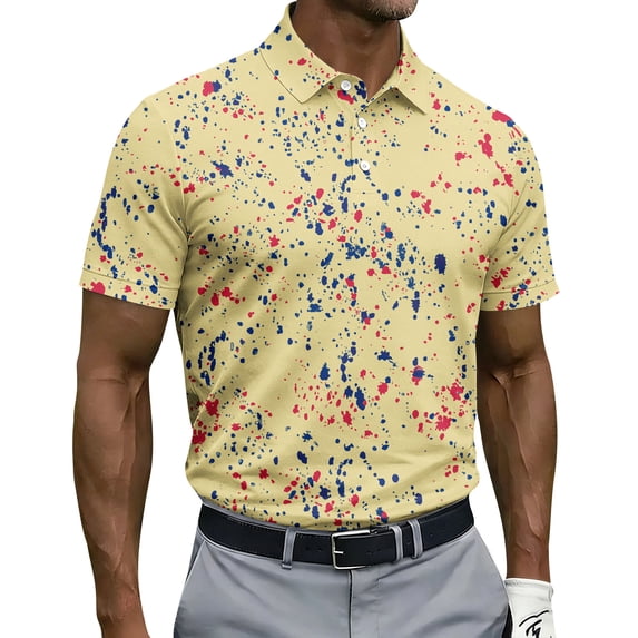 HAJWOH Polo Shirts for Men 2026 Short Sleeve Golf Shirt Dry Athletic T-Shirt Moisture Wicking Top