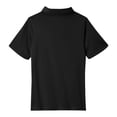 thumbnail image 1 of HAJWOH Polo Shirts for Toddler Girls Short Sleeve Tshirts Casual Button Tops 2025 New Collared Uniform Top Comfy Clothes Black 4-5 Years, 1 of 6
