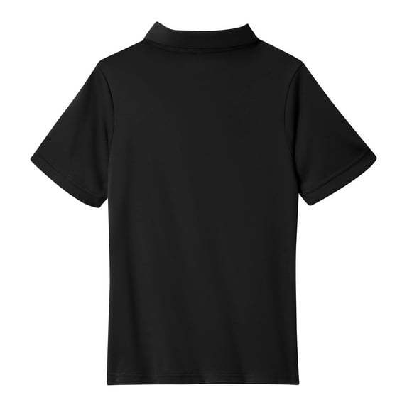 HAJWOH Polo Shirts for Toddler Girls Short Sleeve Tshirts Casual Button Tops 2025 New Collared Uniform Top Comfy Clothes Black 4-5 Years