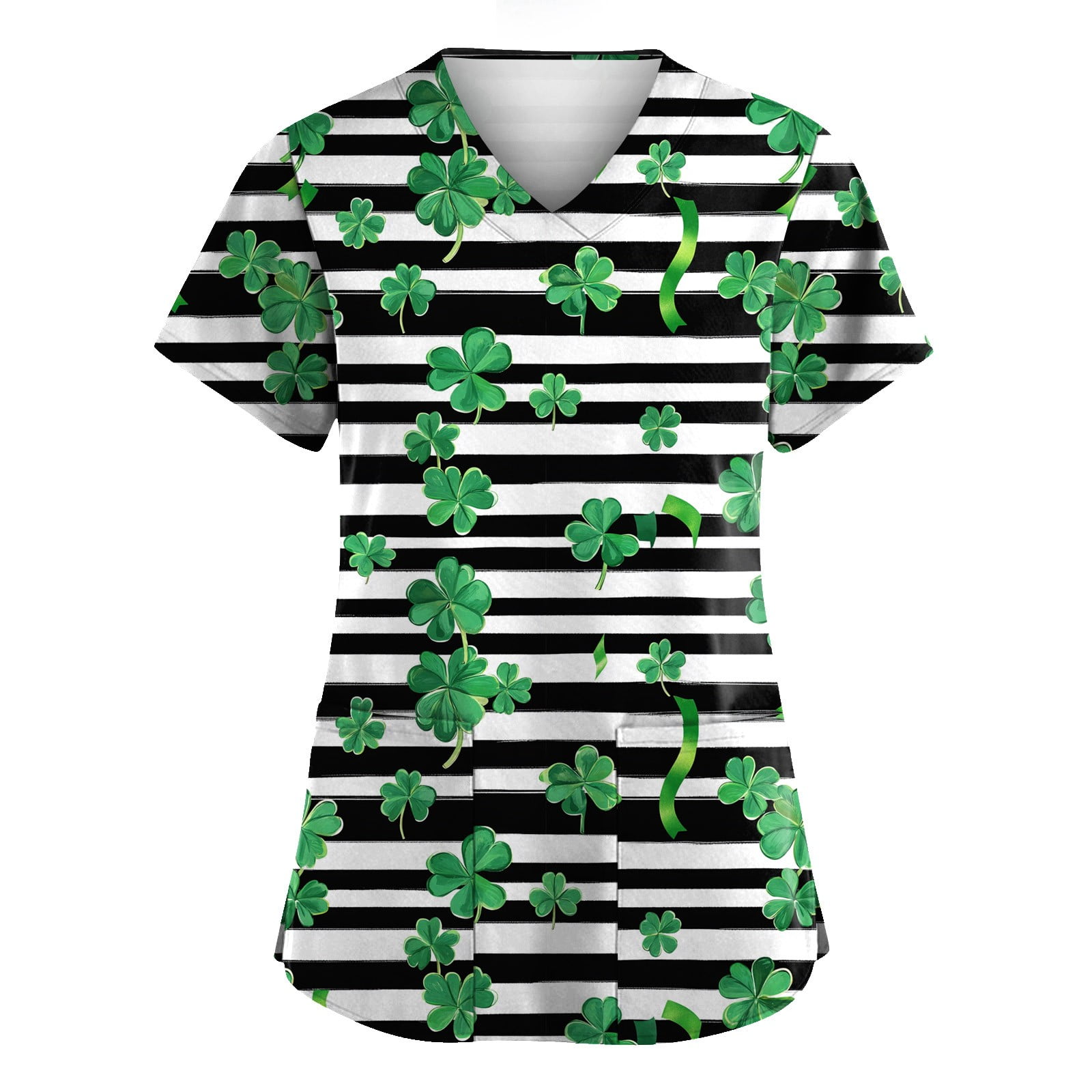 st patricks day scrub jacket