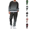 thumbnail image 1 of HAJWOH Sweatsuits for Mens Gradient Casual Crewneck Sweatshirt and Jogger Pants Set Fall Winter Athletic Fashion Long Sleeves Sweat Suits, 1 of 5