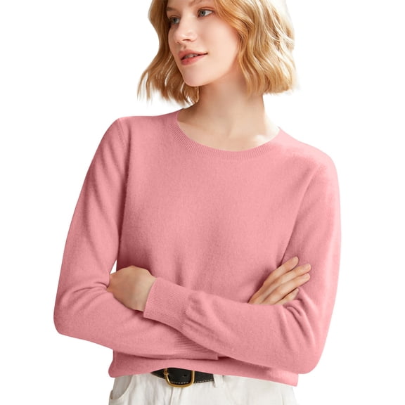 HAJWOH Thin Sweater Women Long Sleeve Wool Sweater Warm Mock Neck Fuzzy Pullover Comfy Knit Thin Sweaters 2025 New Clothing Watermelon Red XL