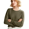 thumbnail image 1 of HAJWOH Thin Sweater Women Long Sleeve Wool Sweaters Warm Turtleneck Fuzzy Pullover Tops Lightweight Knit Thin Sweater 2025 Clothing Coffee XL, 1 of 5