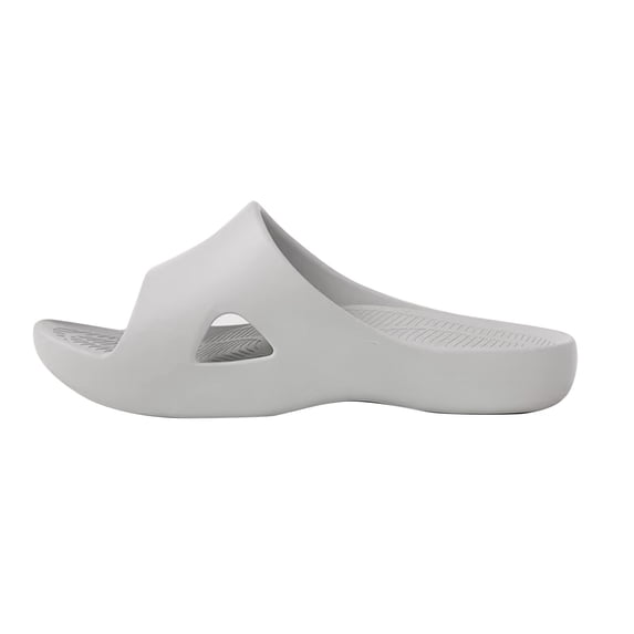 HAJWOH Womens Orthopedic Sandals Arch Support Flat Wedge Sandals Wide Width Slip on Non Slip Sneakers Vacation Beach 2026 Foam Shoes Gray 41