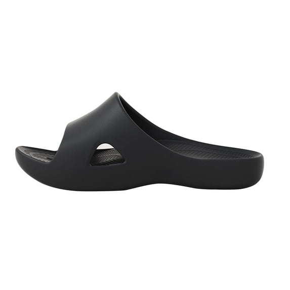 HAJWOH Womens Orthopedic Sandals Slip on Non Slip Arch Support Summer Flat Sandals Lightweight Orthopedic Slippers 2026 Vacation Beach Foam Shoes Black 45