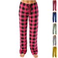 thumbnail image 1 of HAJWOH Womens Pants Plaid Drawstring Warm Bottoms Winter Holiday with Elastic Waist with Pockets, 1 of 5