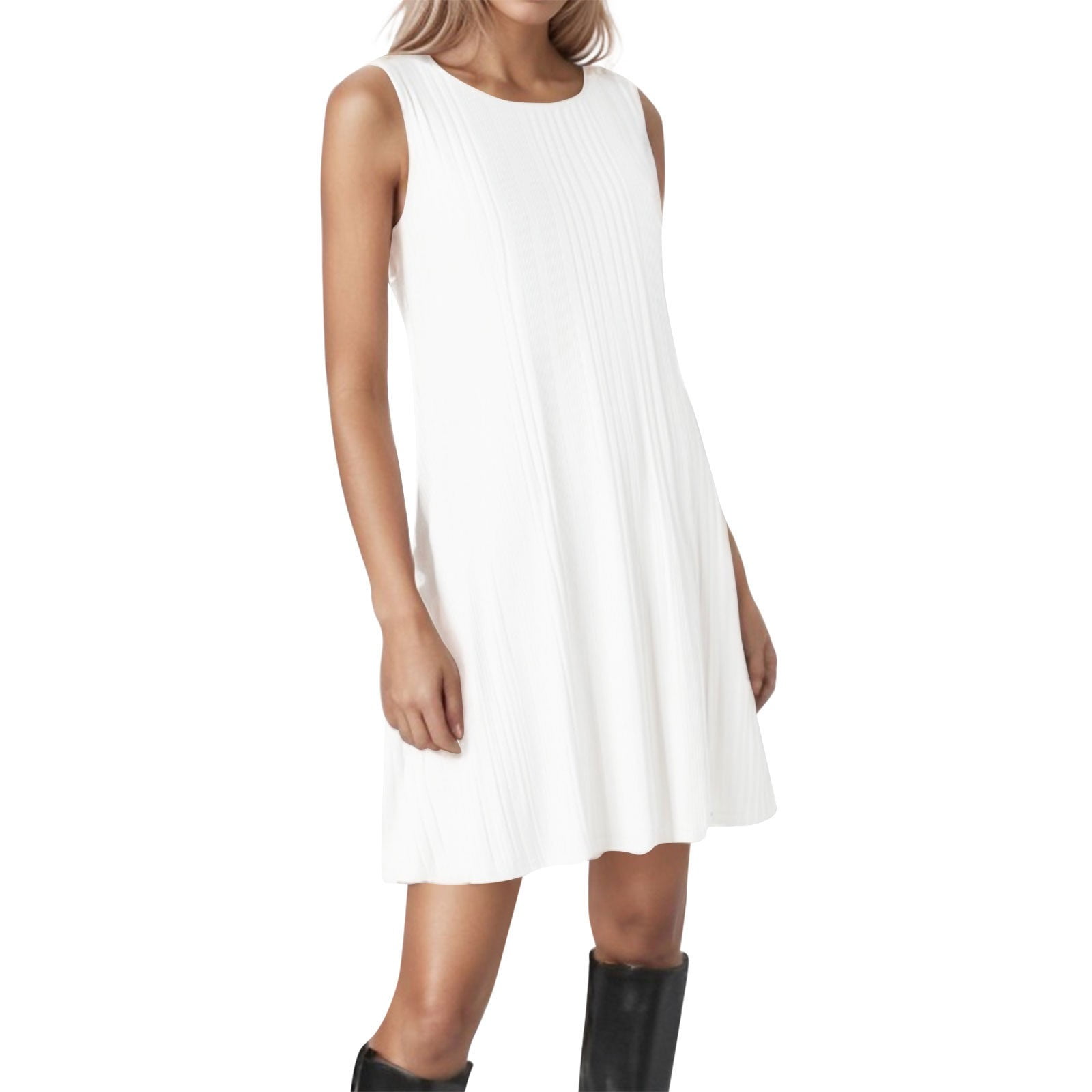 midi white graduation dresses for college Velvi High-Low White Graduation Dress Tahlia White / 2 main image 1