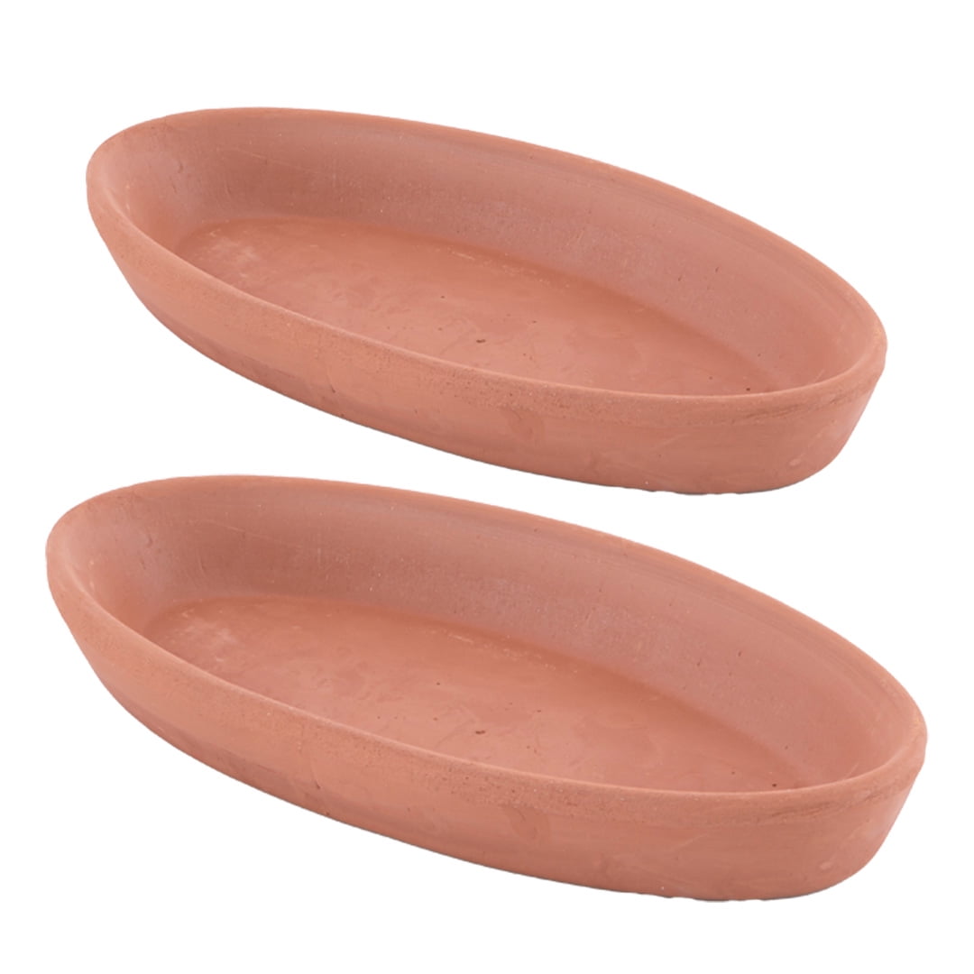 Traditional Clay Cooking Pots Set Of 2 - Terracotta Mexican & Indian Oven-Safe Cookware
