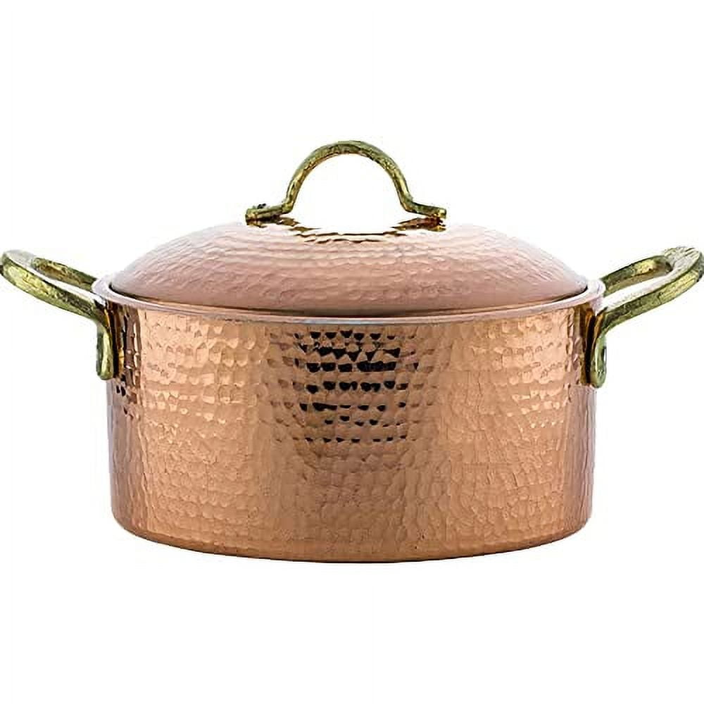Copper Pot, Handmade Copper Cooking Pot, Cookware, Modern Copper